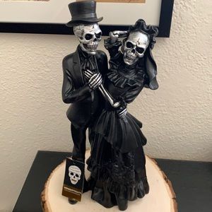 Day Of The Dead Gothic Skeleton Lovers Couple Decor